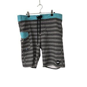 RVCA VA Sport Mens 4 Way Stretch Performance Board Swim Shorts Size 36 Trunks